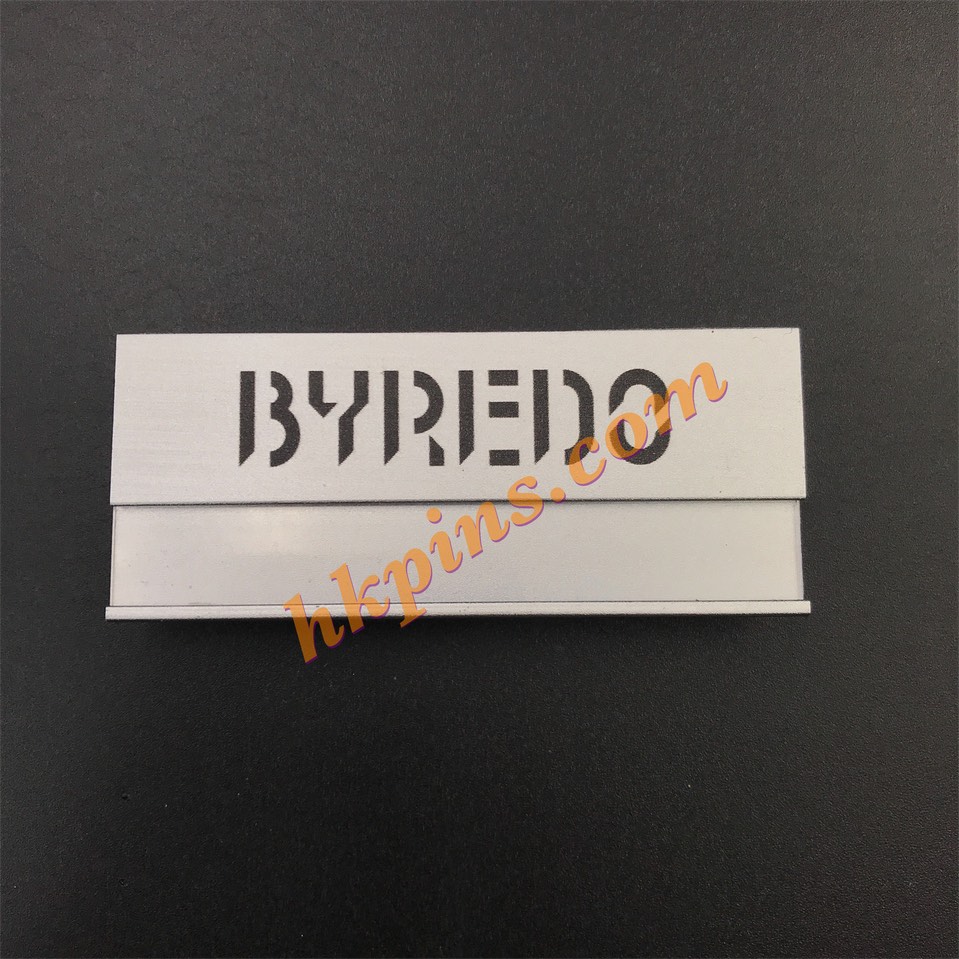 公司襟章 - 插紙鋁合金職員名牌襟章 – BYREDO