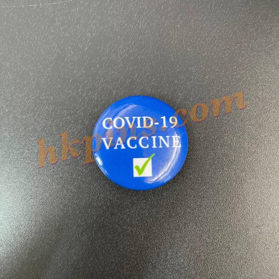 公司馬口鐵襟章 – 「疫苗氣泡」計劃